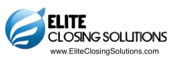 Elite Closing Solutions logo with blue swoosh design and website URL